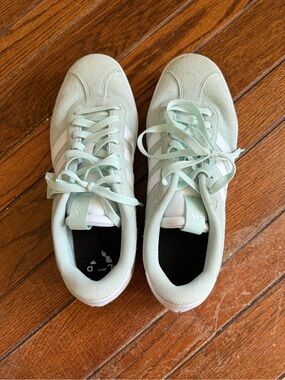 adidas Women's Minty Green Lace-Up Sneakers